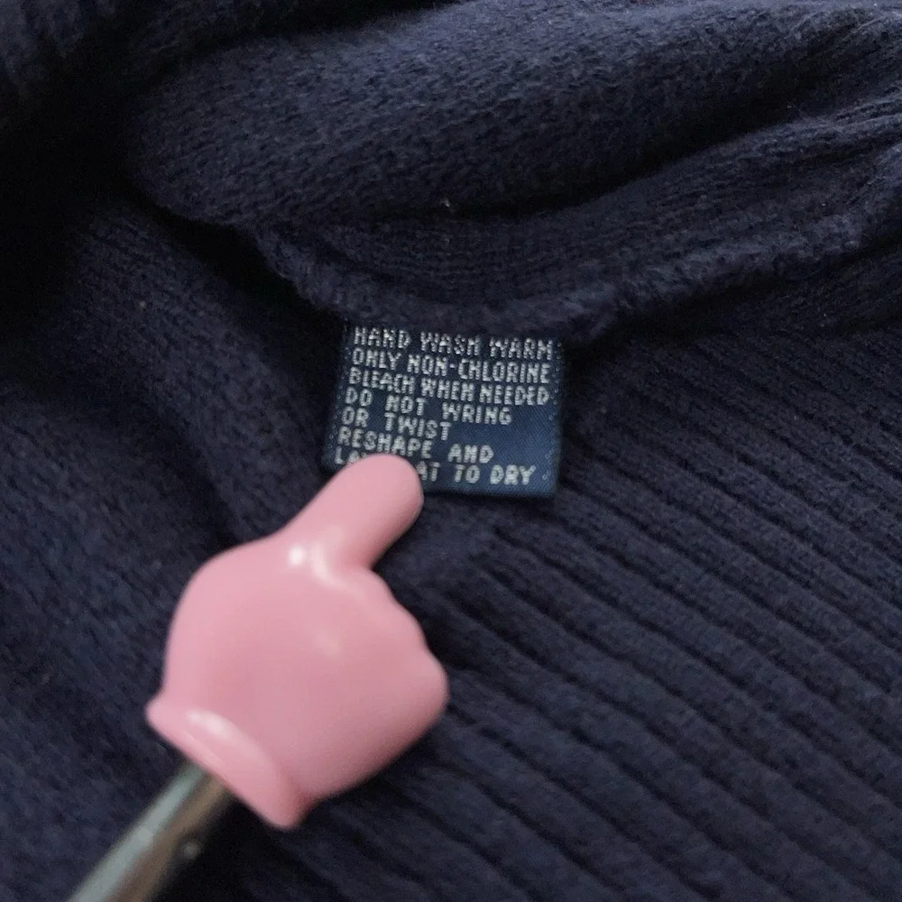 Vintage Polo Ralph Lauren Sweater Vest‎ Mens L Blue Knit Polo Golf Spell Out 90s